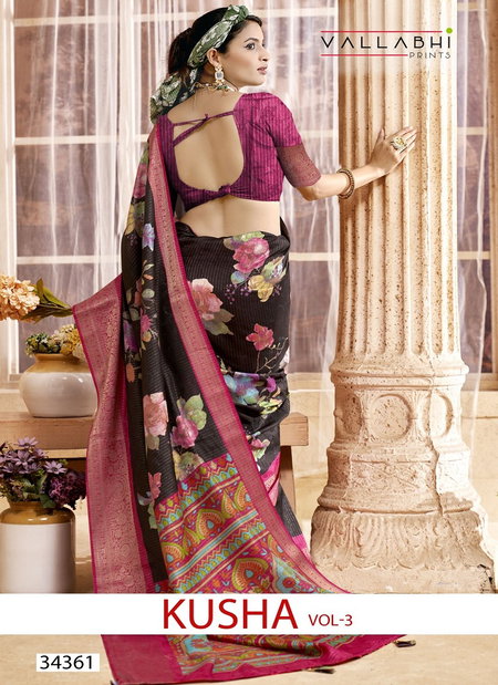 Kusha Vol 3 By Vallabhi Dola Silk Printed Daily Wear Saree Orders In India